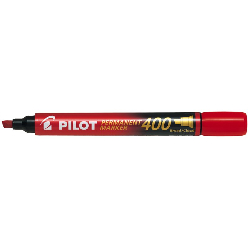 PILOT marqueur permanent, pointe biseautée, noir, 1,0-4,0 mm